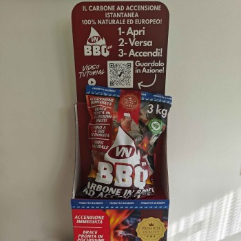 VN BBQ Carbone in Brick 3kg – Accensione Istantanea, 100% Naturale