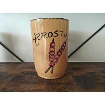 Brocca Porta Arrosticini in Ceramica con decorazioni 2