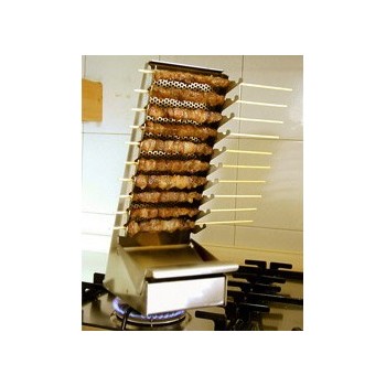 Griglia verticale per arrosticini e salsicce – Cucina senza fumo