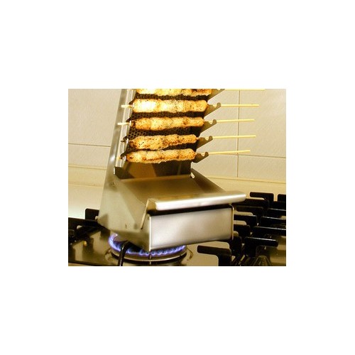 Griglia verticale per arrosticini e salsicce – Cucina senza fumo