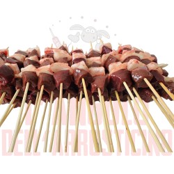 Arrosticini fegato e cipolla